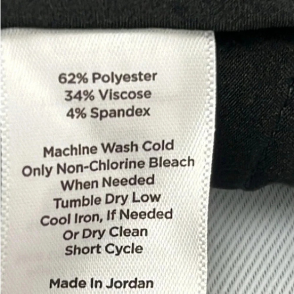 Talbots Women’s 12 Hampshire Ankle Pockets Mills Grey Black Houndstooth Pant - Picture 4 of 6